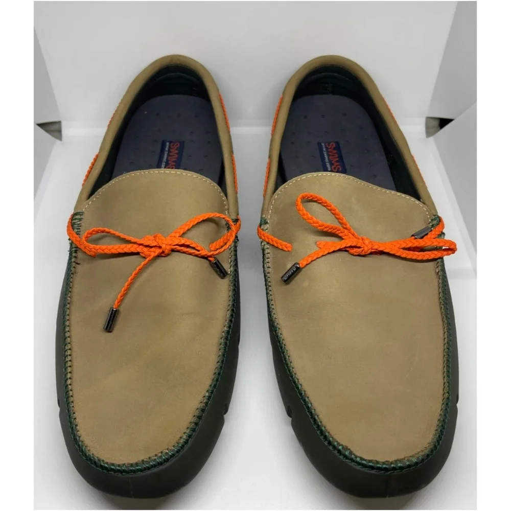 SWIMS Loafers Boat Tan Orange Shoes